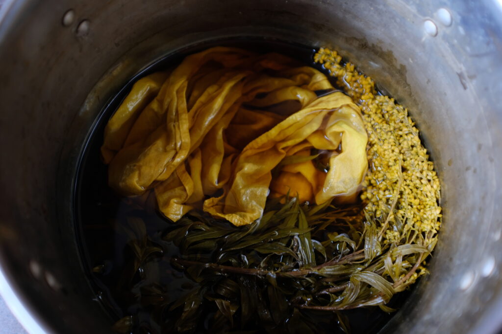 goldenrod dye pot